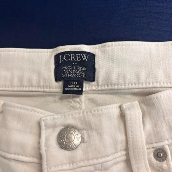 J Crew High Rise Vintage Straight Leg Jeans - Picture 3 of 7